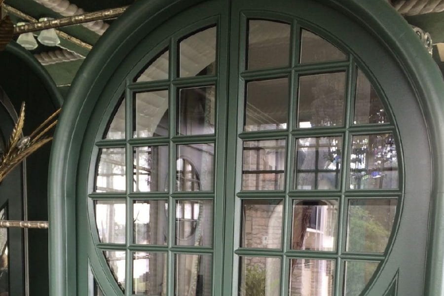 Cloison bois intérieure vitrée