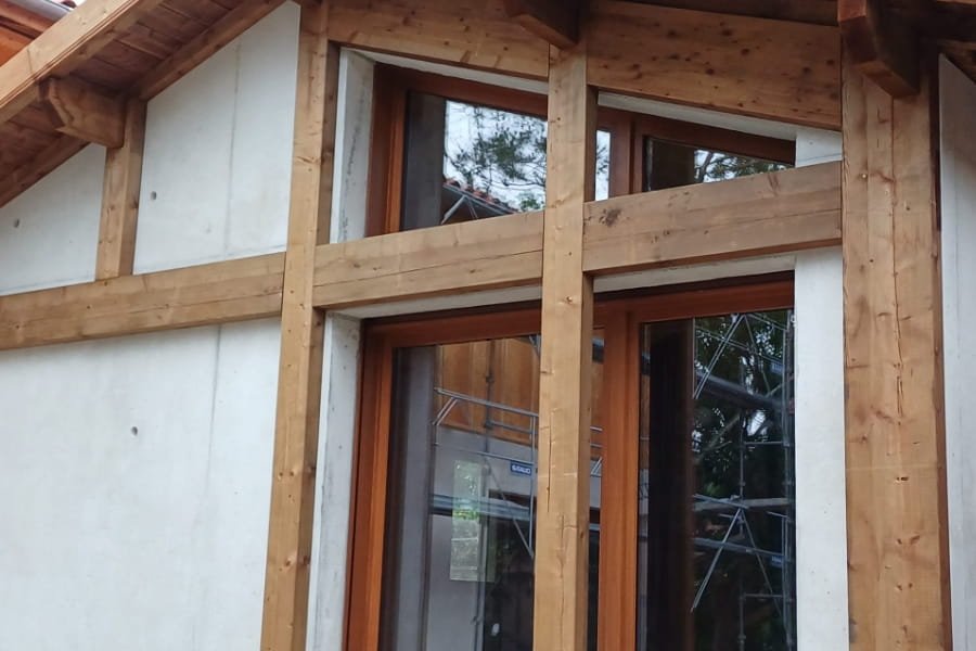 Fenêtres en bois villa contemporaine Capbreton