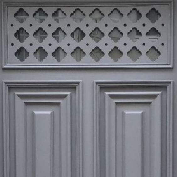 Porte bois détail de marqueterie